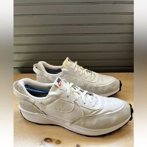 Nike Waffle Debut Shoes White (Style DH9523-100) Suede Low Top Men’s 13